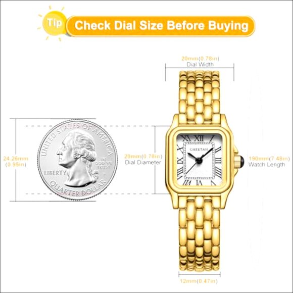 Small Rectangular Women\'s Watch with Roman Dial and Vintage Bracelet main image 5